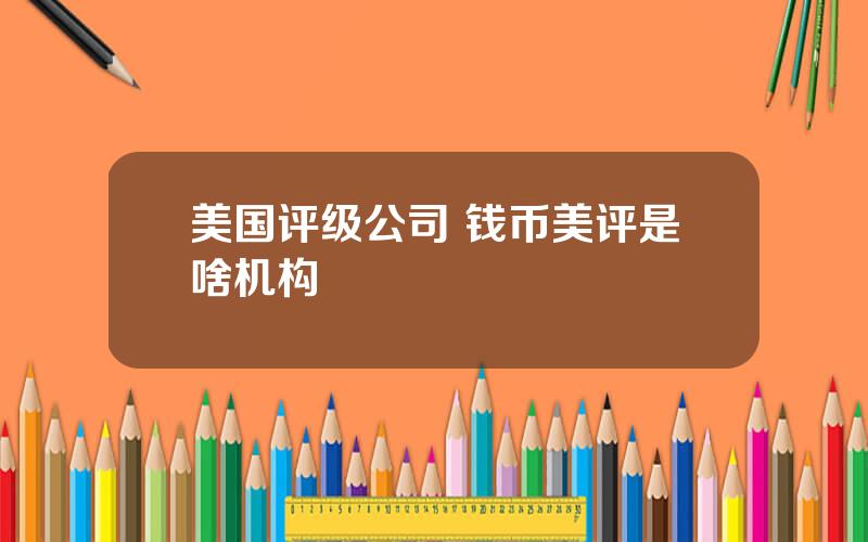 美国评级公司 钱币美评是啥机构